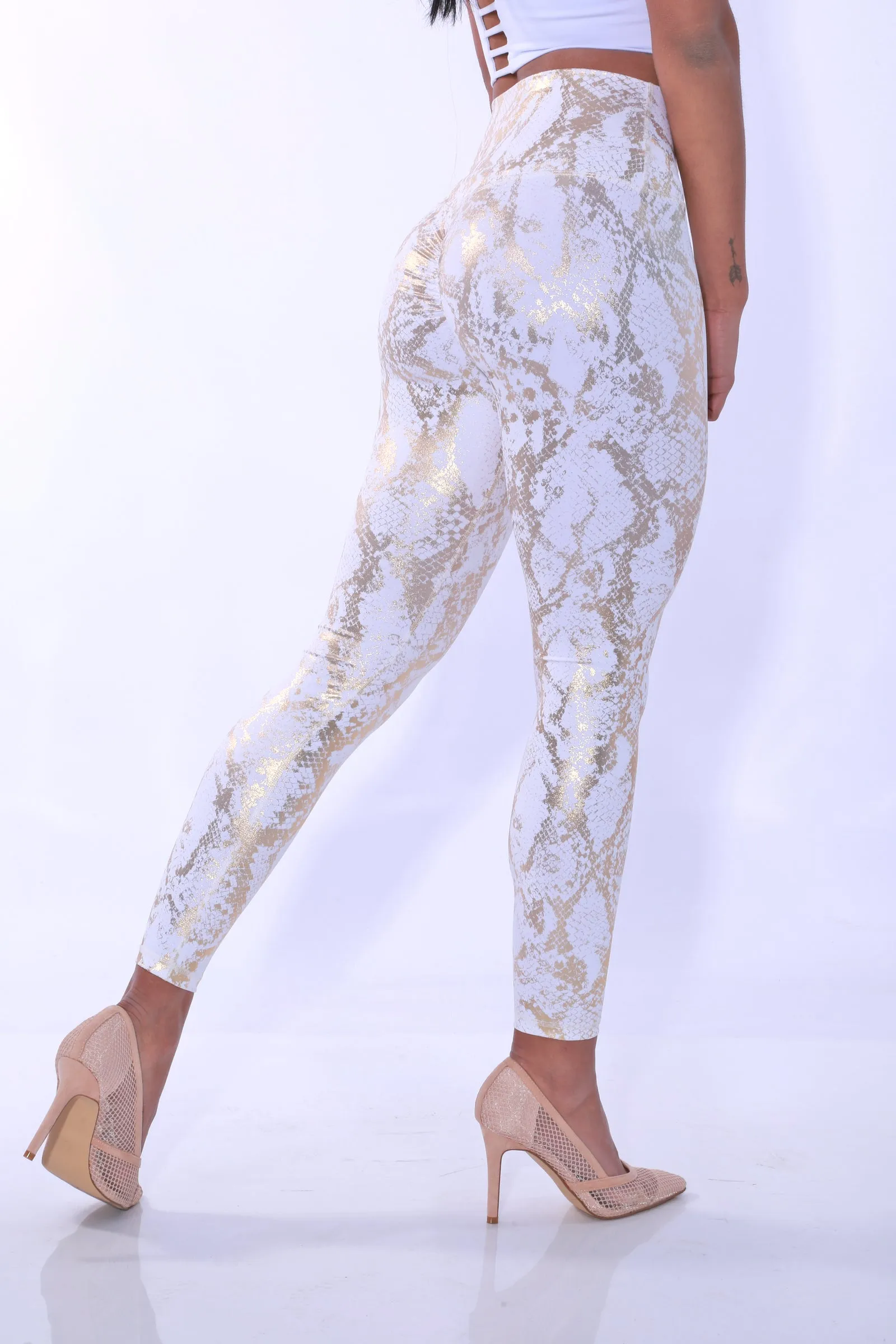 Shapewear TNG Dazzle Leggings - White gold