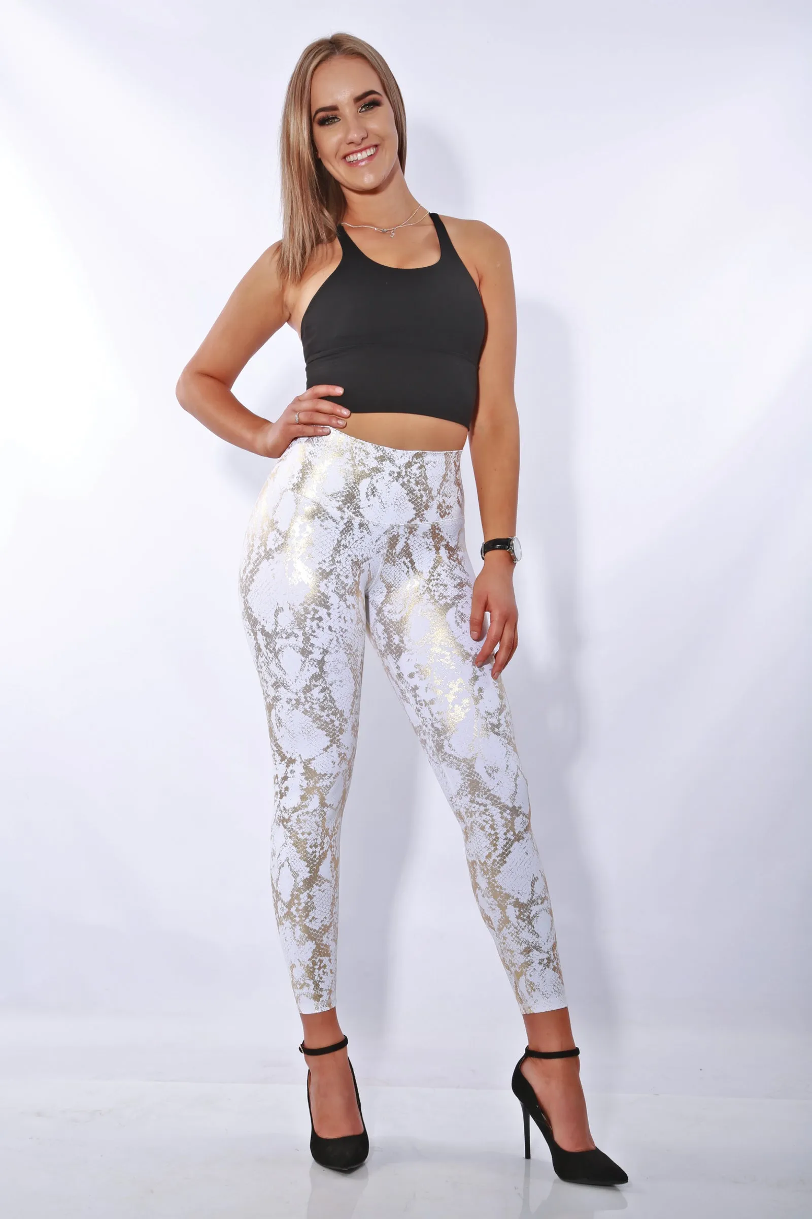 Shapewear TNG Dazzle Leggings - White gold
