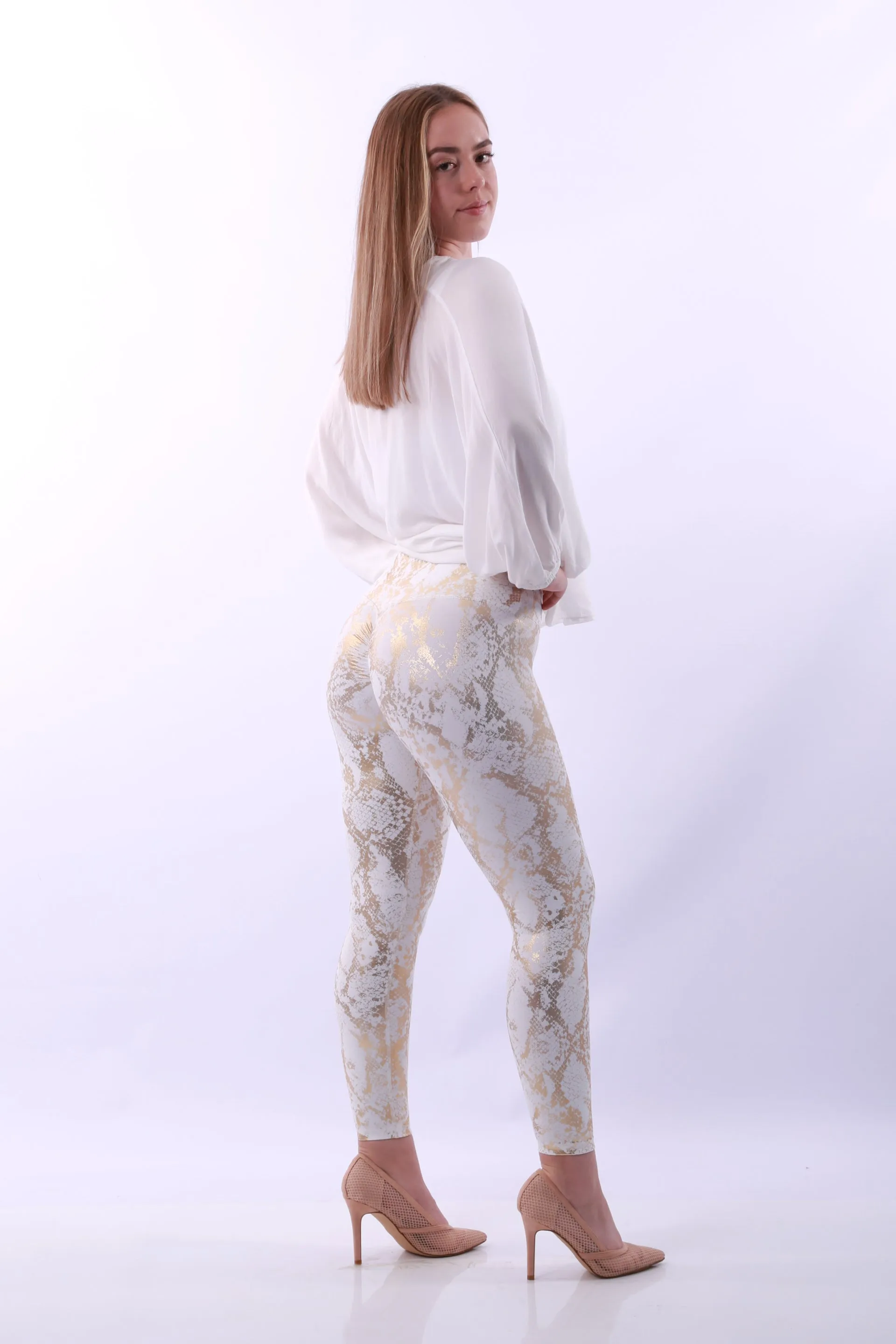 Shapewear TNG Dazzle Leggings - White gold