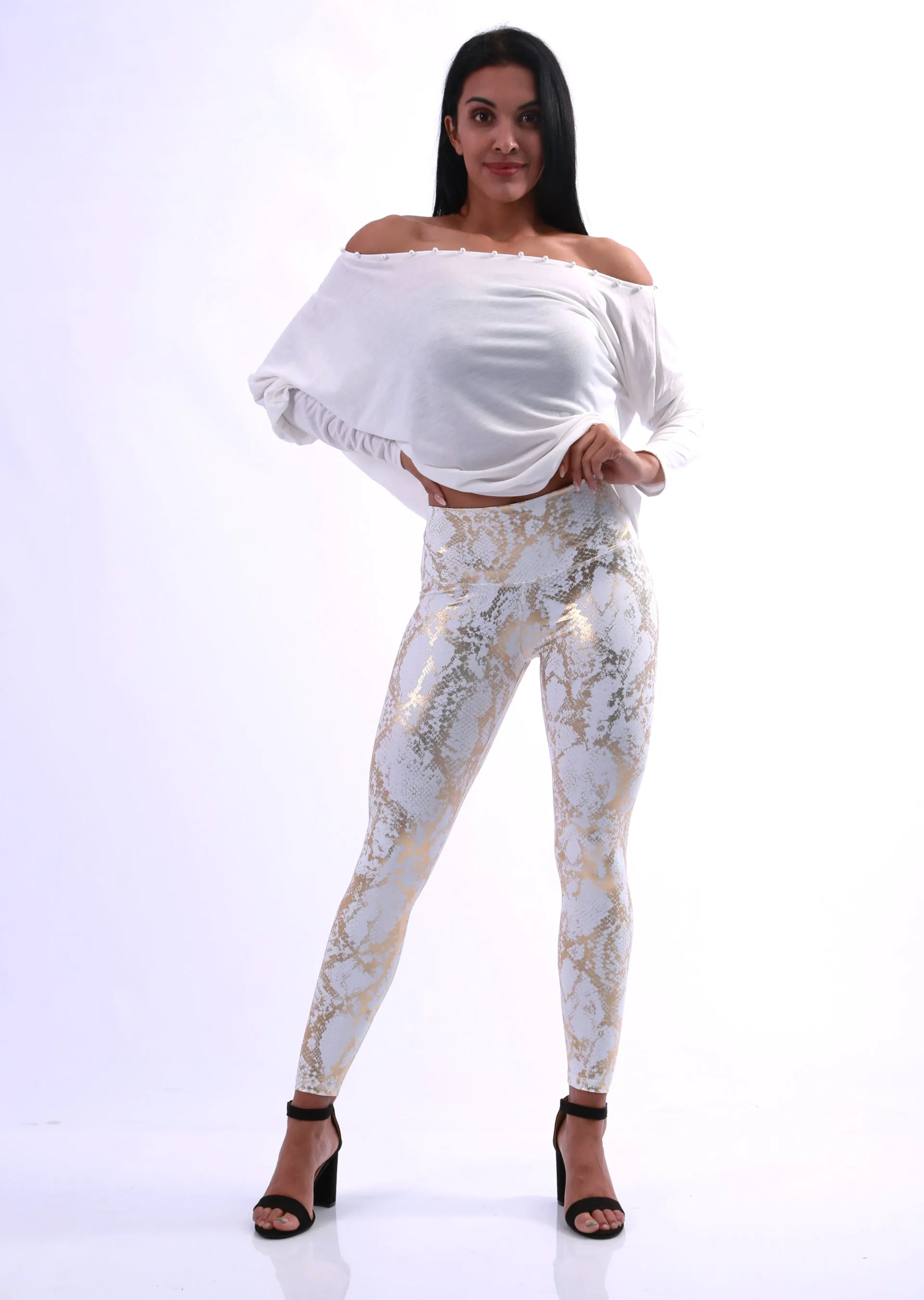 Shapewear TNG Dazzle Leggings - White gold
