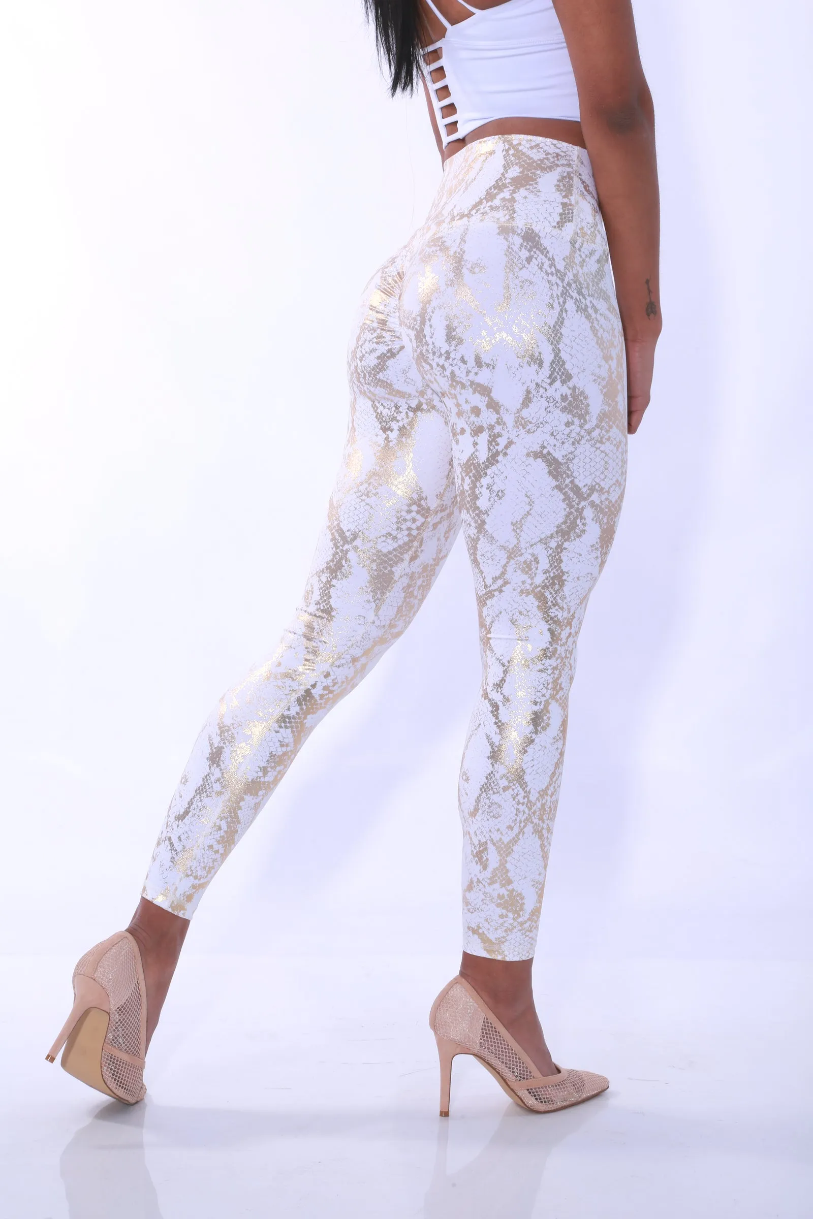 Shapewear TNG Dazzle Leggings - White gold