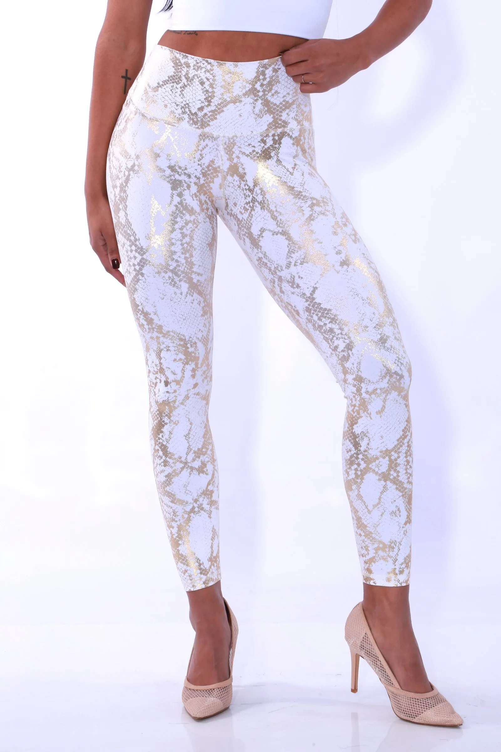 Shapewear TNG Dazzle Leggings - White gold