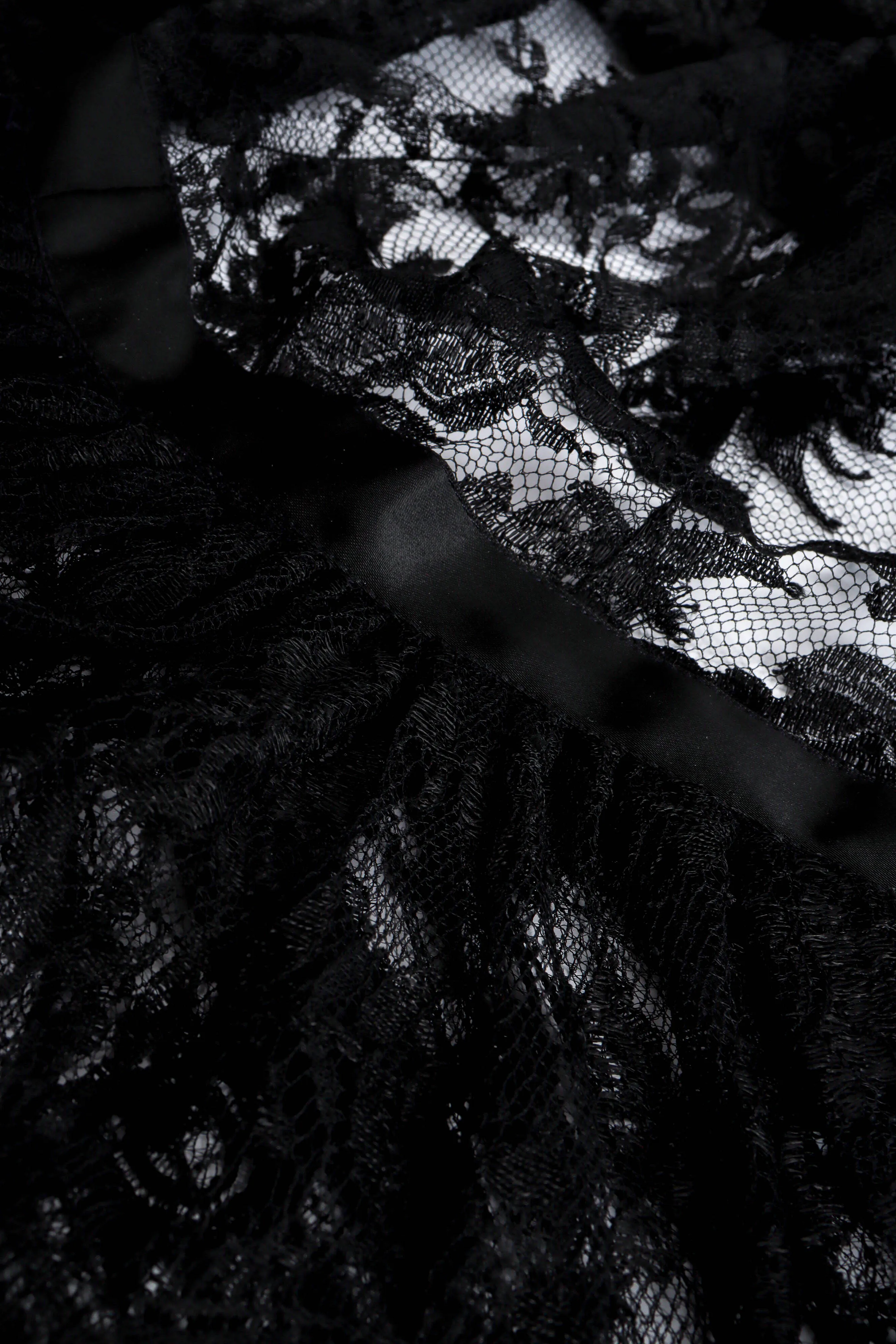 Sheer Lace Bow Dress