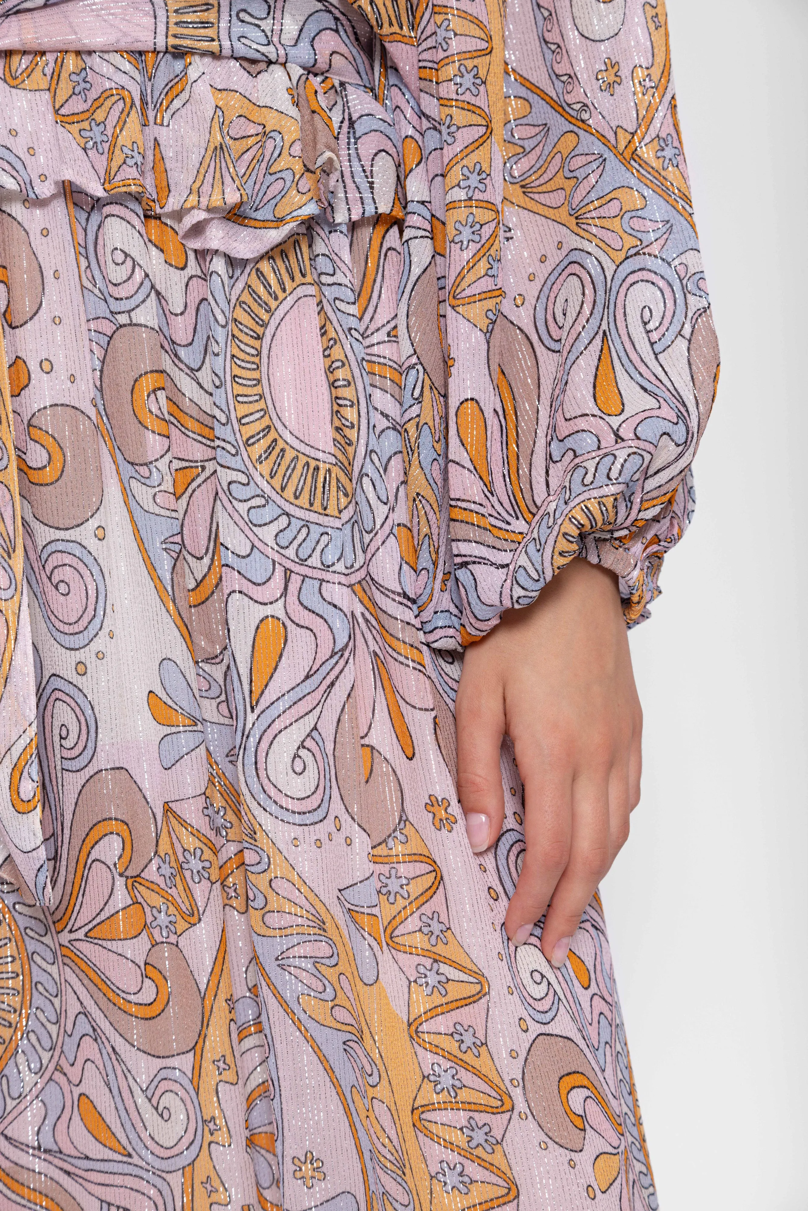 SIMA LONG DRESS MARBELLA HAVANA MILKSHAKE