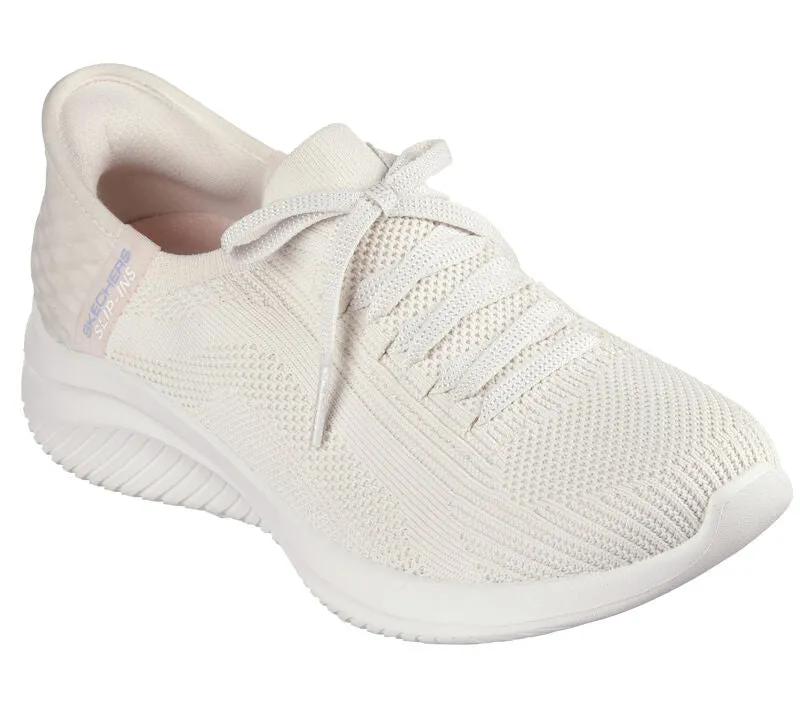 Skechers 149710 Slip-ins Ultra Flex 3.0 Brilliant Sneakers für Damen mit weiter Passform - Natur