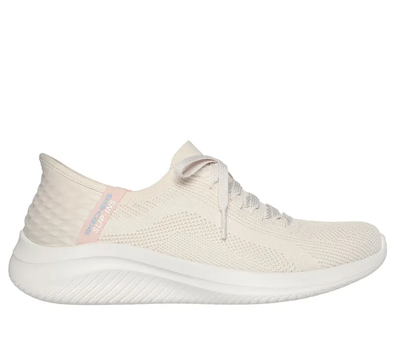 Skechers 149710 Slip-ins Ultra Flex 3.0 Brilliant Sneakers für Damen mit weiter Passform - Natur