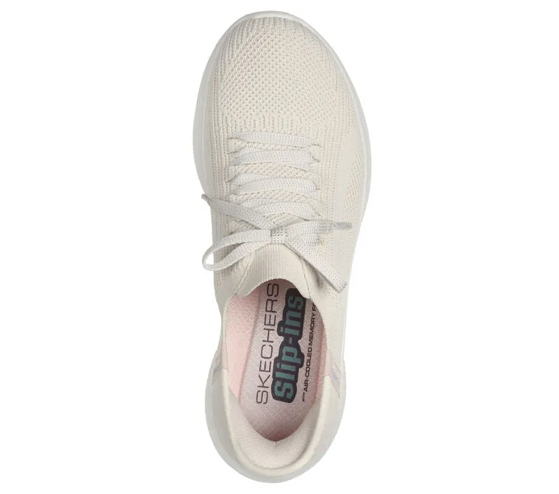 Skechers 149710 Slip-ins Ultra Flex 3.0 Brilliant Sneakers für Damen mit weiter Passform - Natur