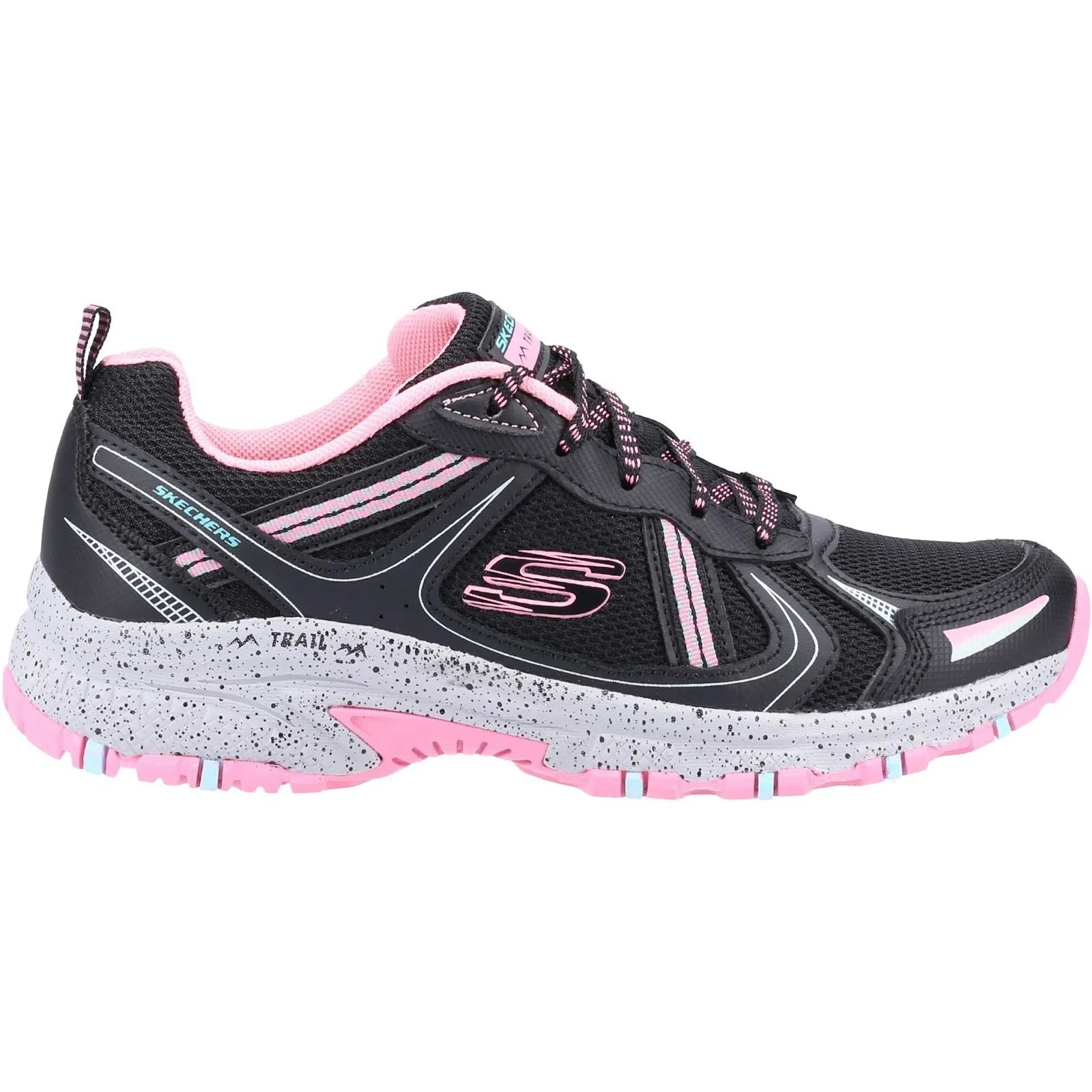 Skechers 149820 Hillcrest Vast Adventure Sneakers für Damen, weite Passform, Schwarz/Pink