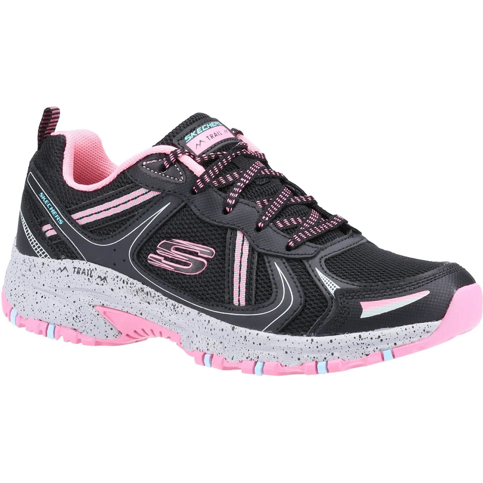 Skechers 149820 Hillcrest Vast Adventure Sneakers für Damen, weite Passform, Schwarz/Pink