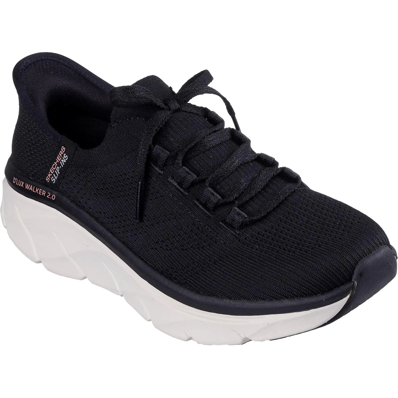 Skechers 150105 Slip-ins Dlux Walker 2.0 Polyester-Sneakers mit entspannter Passform für Damen