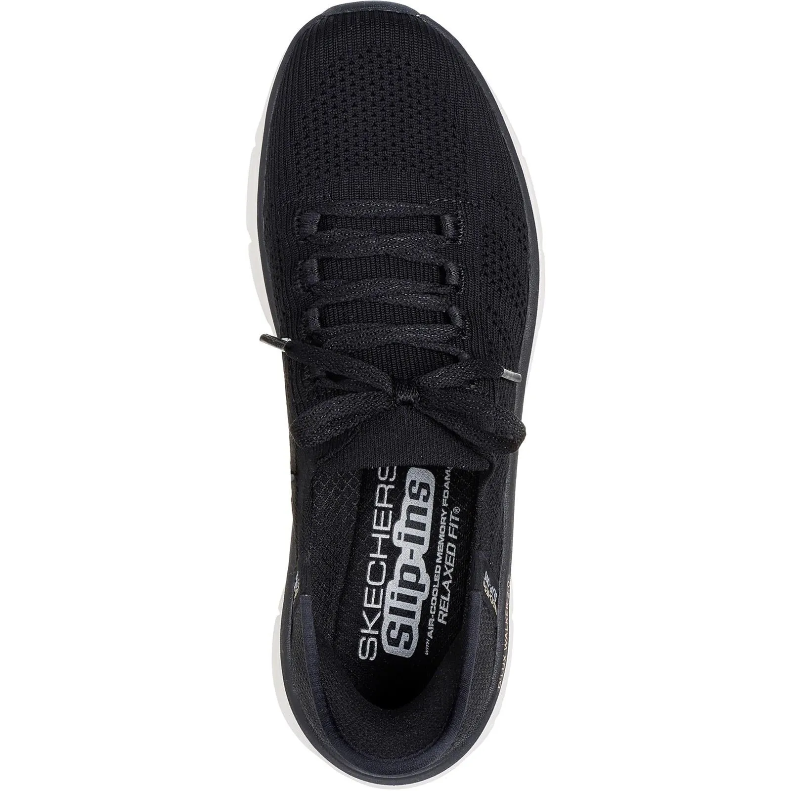 Skechers 150105 Slip-ins Dlux Walker 2.0 Polyester-Sneakers mit entspannter Passform für Damen