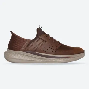 Skechers 210828 Slip-ins RF Slade Zachary Sneakers für Herren in weiter Passform - Dunkelbraun