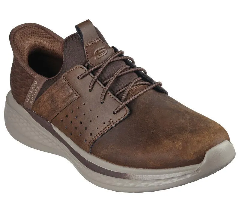 Skechers 210828 Slip-ins RF Slade Zachary Sneakers für Herren in weiter Passform - Dunkelbraun