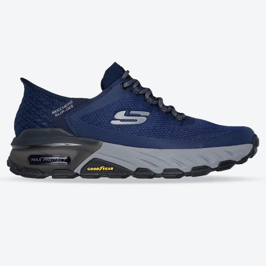 Skechers 237309 Slip-ins Max Protect Assembly Sneakers für Herren in weiter Passform - Marineblau