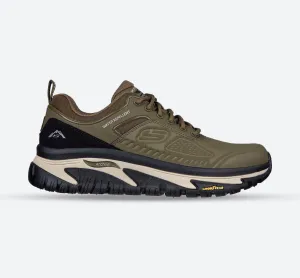 Skechers 237333 Arch Fit Road Walker Recon Sneakers für Herren, weite Passform, Olivgrün/Schwarz