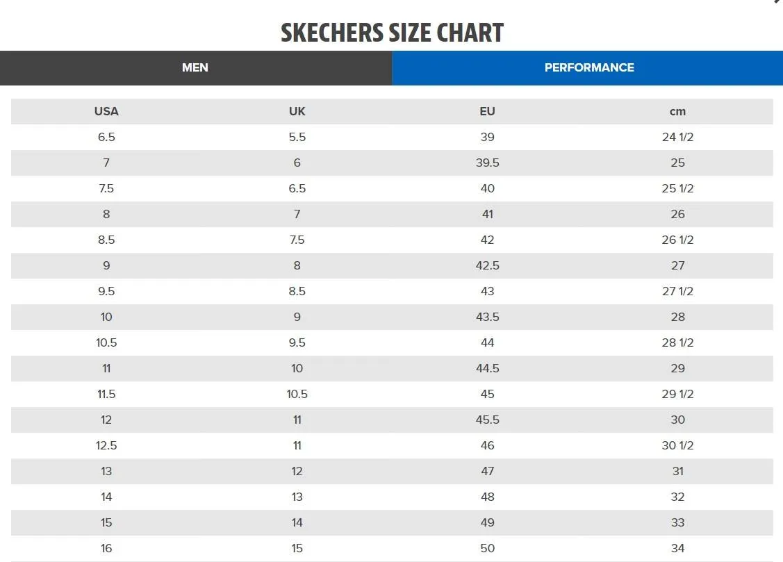 Skechers Men's Glide-Step Sneaker Shoes in Black/Grey in UK 6 to UK 13