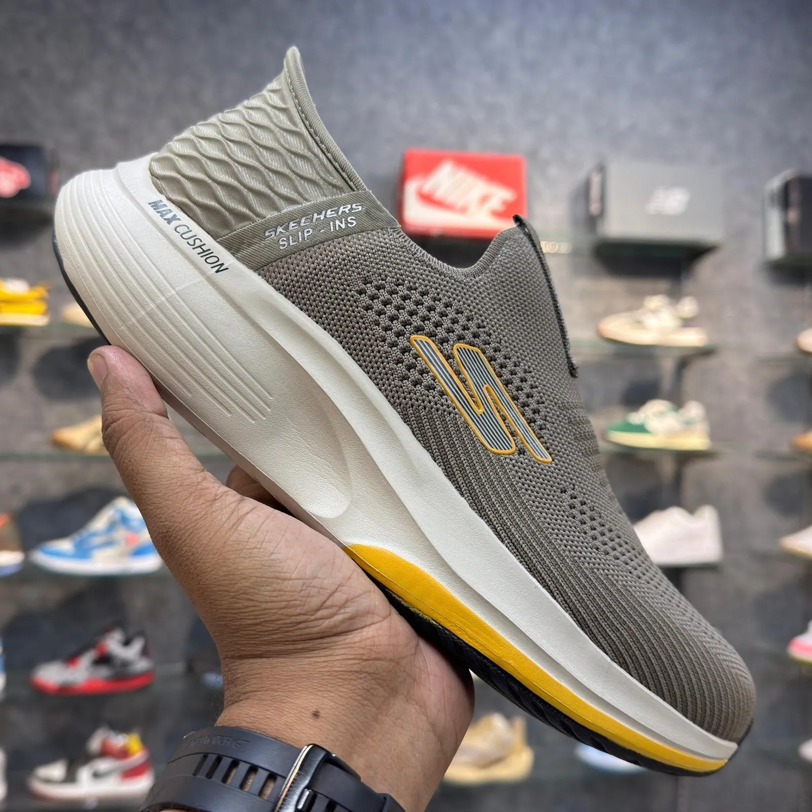 Sketcher Slip ins "Khaki Oxford Brown"
