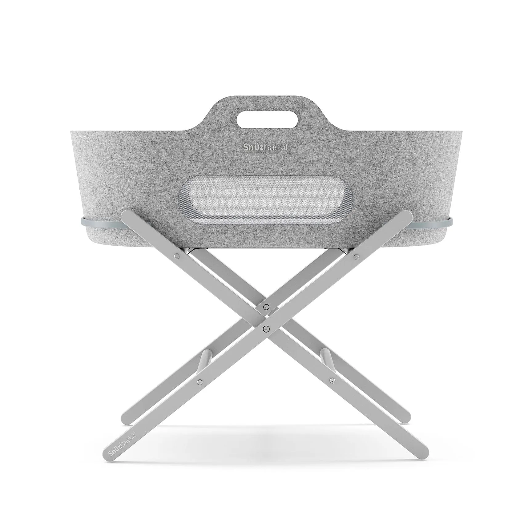 SnüzPod Baskit with Dove Stand in Light Grey