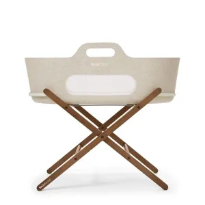 SnüzPod Baskit with Walnut Stand in Barley