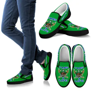 SOUTH SHORE MEN'S -TARS 4 LIFE-SLIP ON CANVAS SHOE V4-GREEN