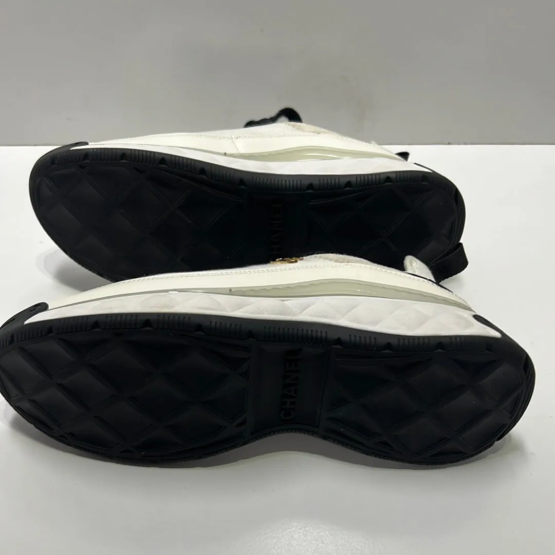 SPORT TRAIL SNEAKER SUEDE/CALFSKIN WHITE/BLACK GHW