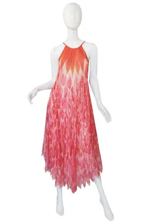 Spring 1975 Petal Hem Oscar De La Renta Dress