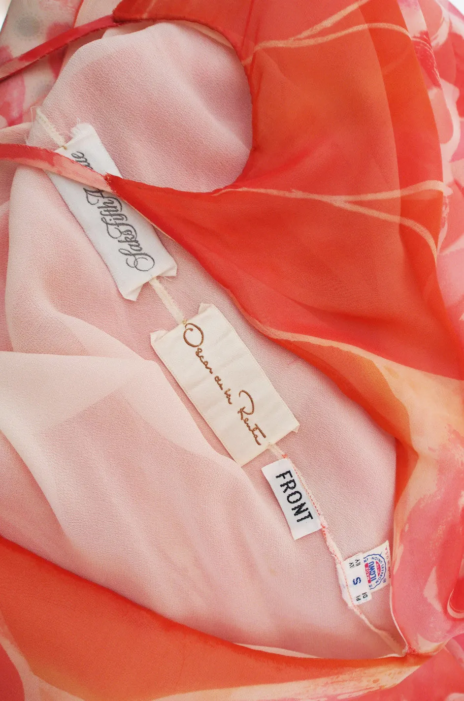 Spring 1975 Petal Hem Oscar De La Renta Dress