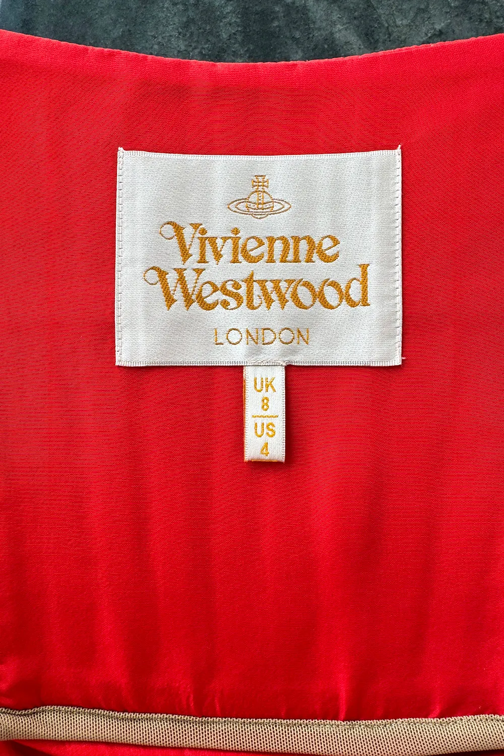 Spring 2012 Vivienne Westwood Runway Look 48 Red Silk Tulle Corset Dress w Full Netted Skirt