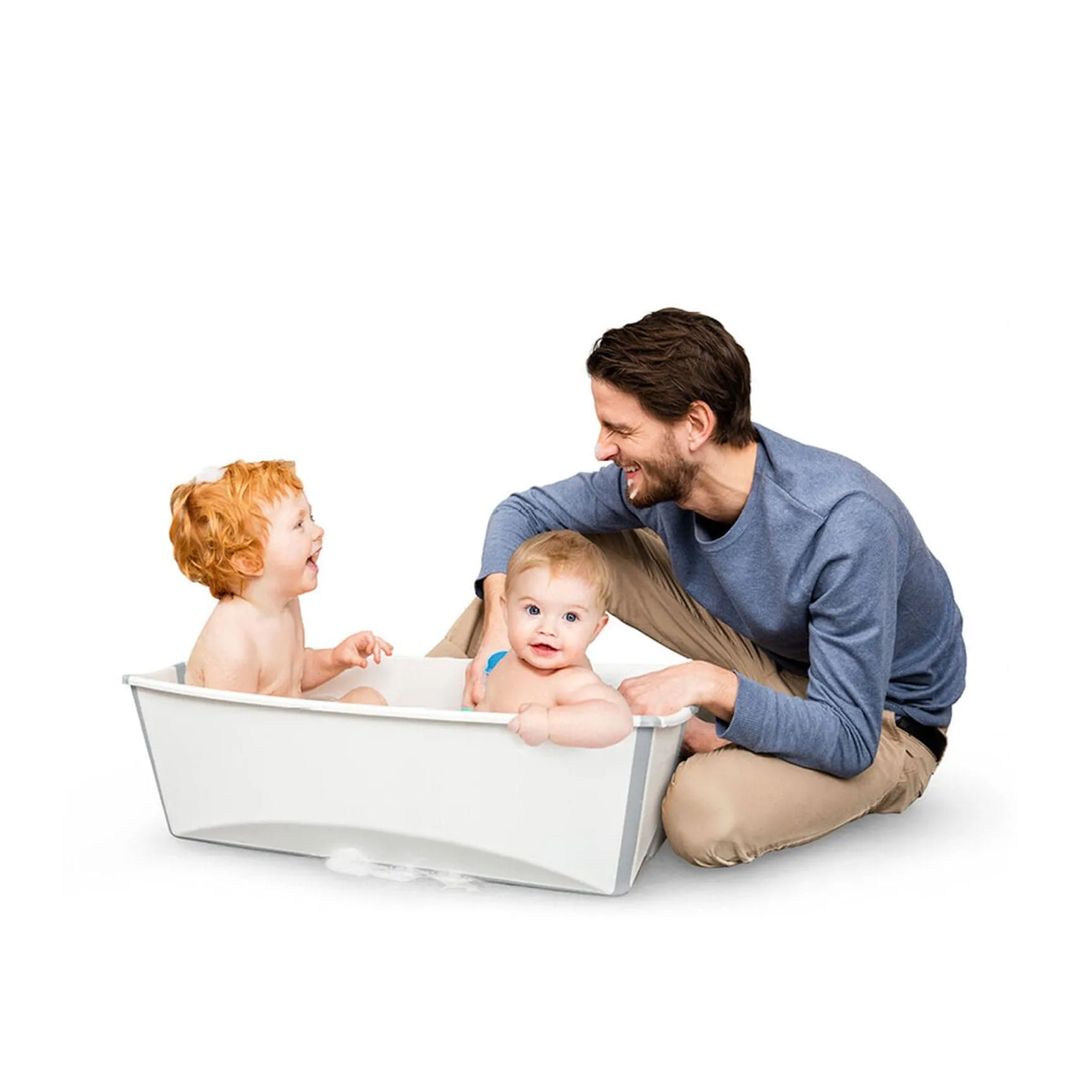 Stokke Flexi Bath® X-Large with Newborn Support in Transparent Blue