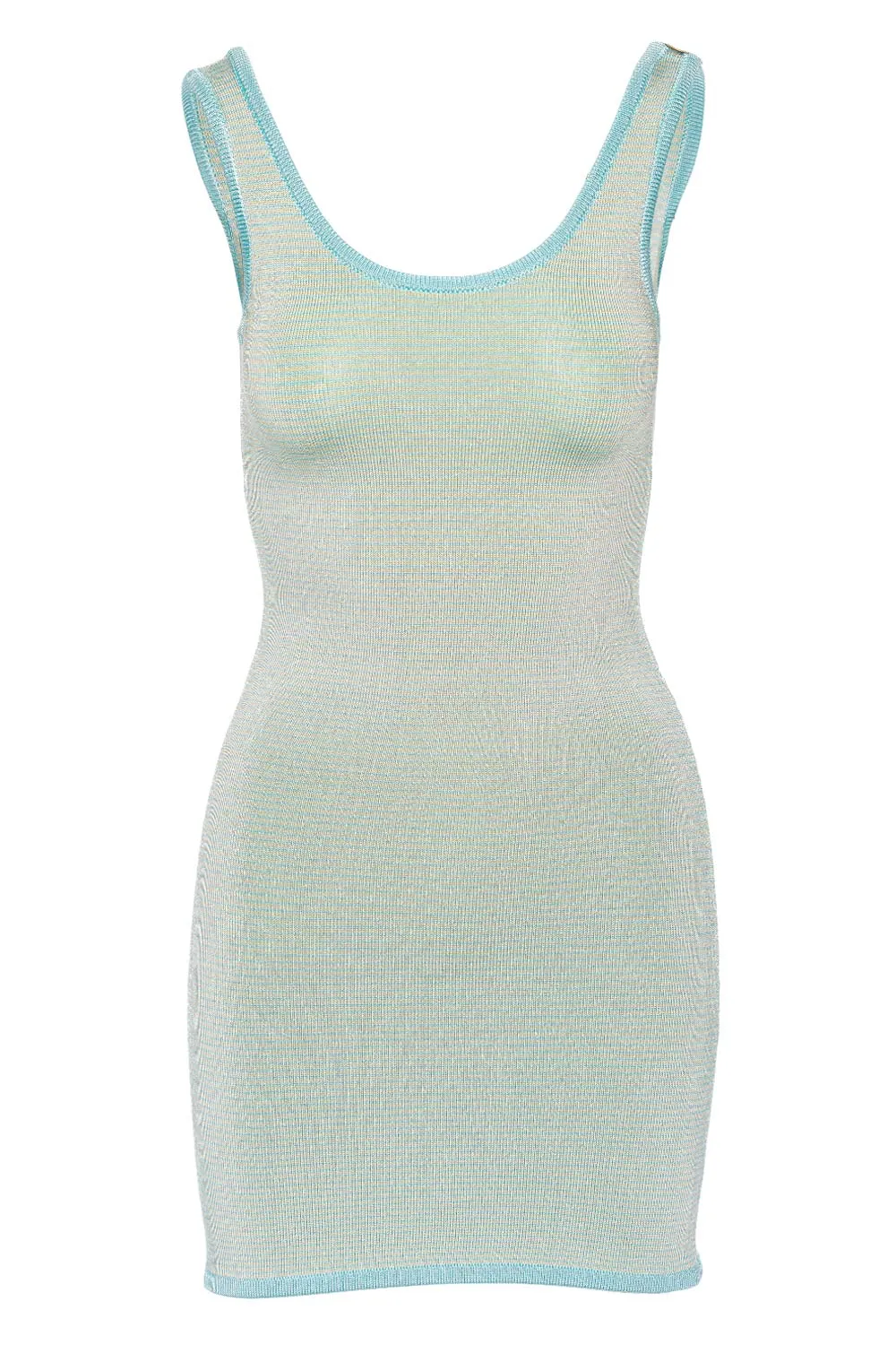 Summer Sky Lycra Tuck Mini Dress