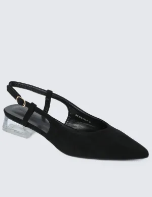 Tikvah Rounded Toe Heels (Black)