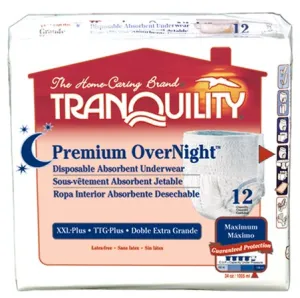 Tranquility 2118 Premium OverNight Pull-On Underwear XXL Case/48 (62-80 in.)