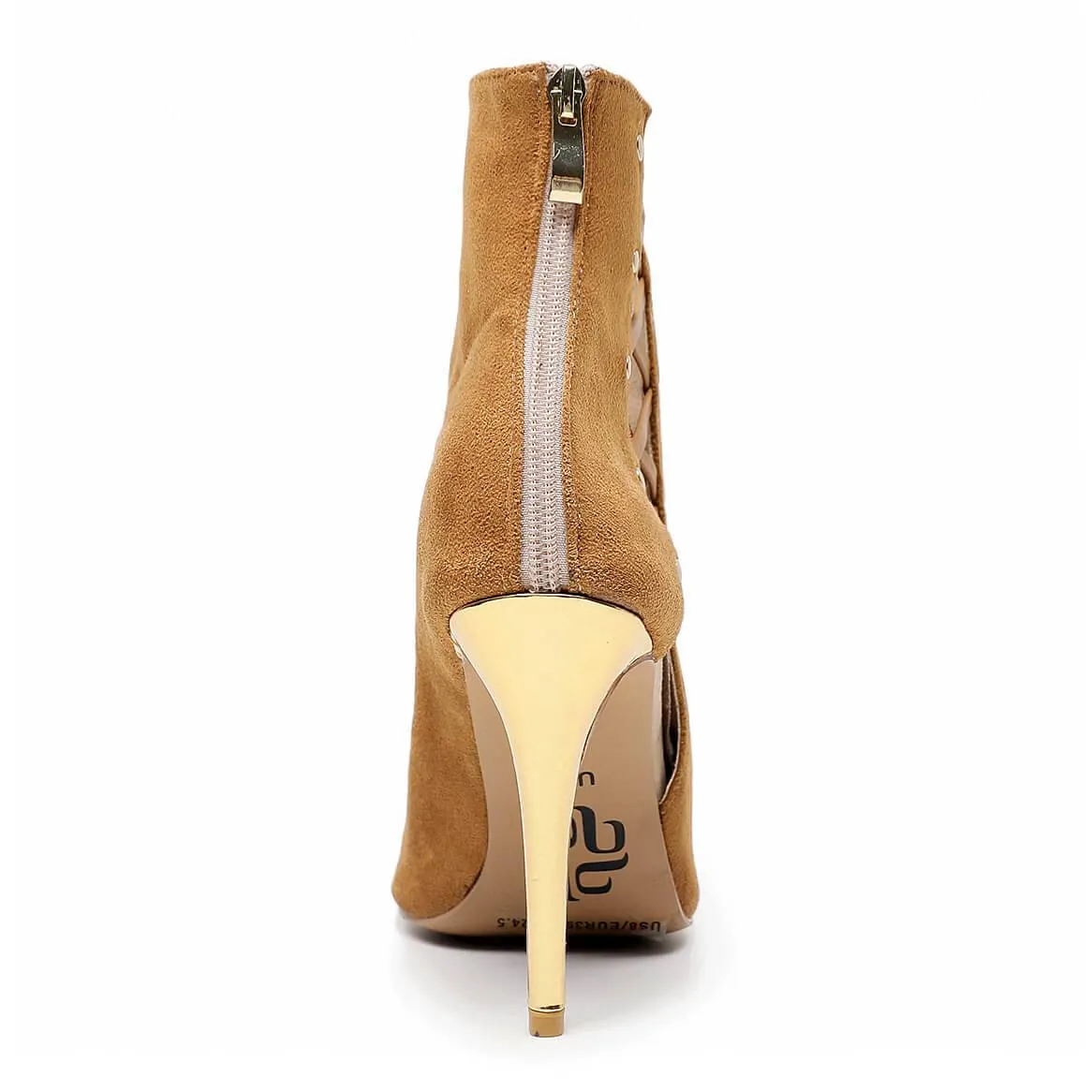 Unite - Brown Vegan Suede - Suede Sole - Dance Floor Only
