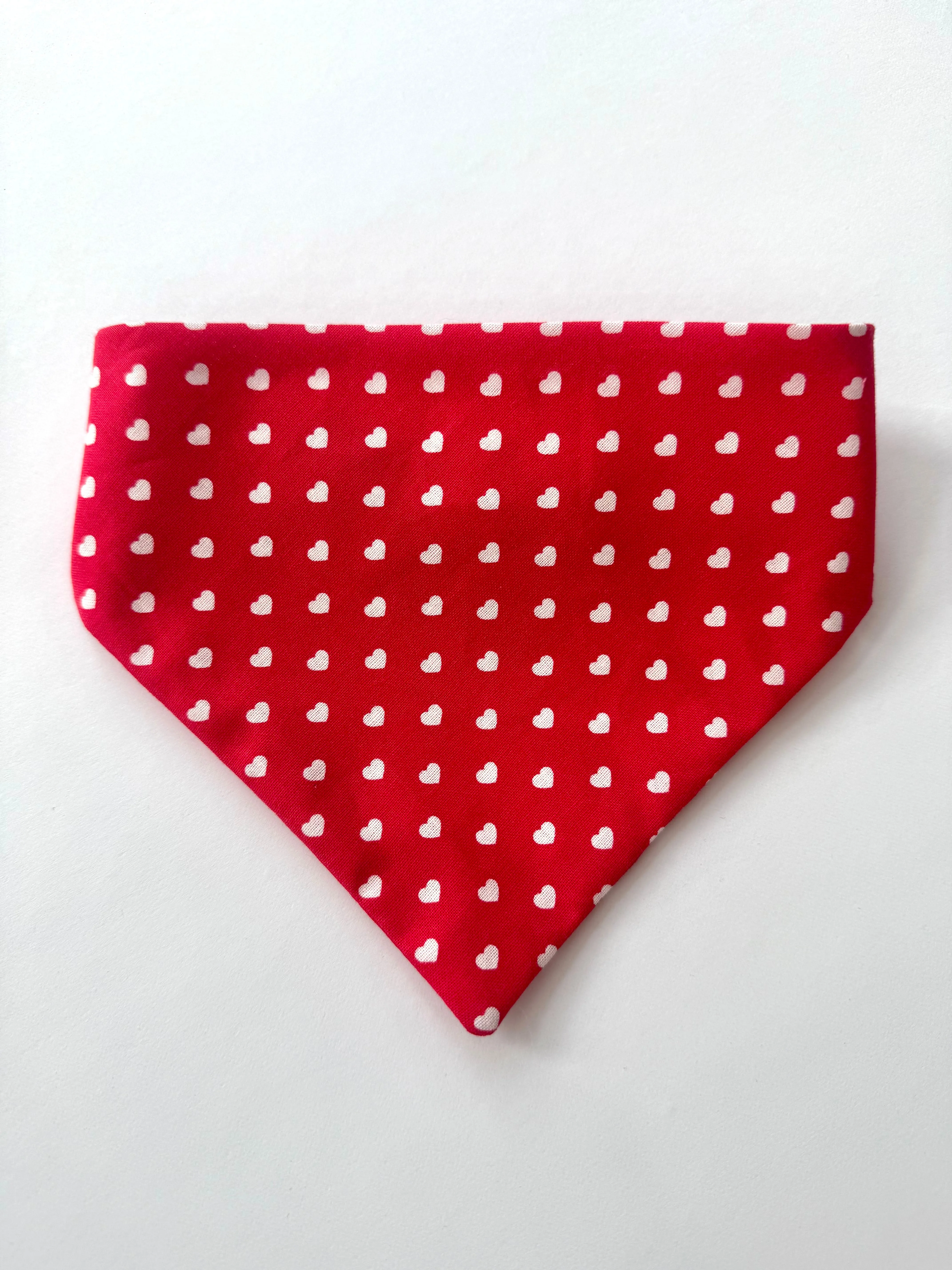 Valentine hearts Custom Scrunchie Dog Bandana