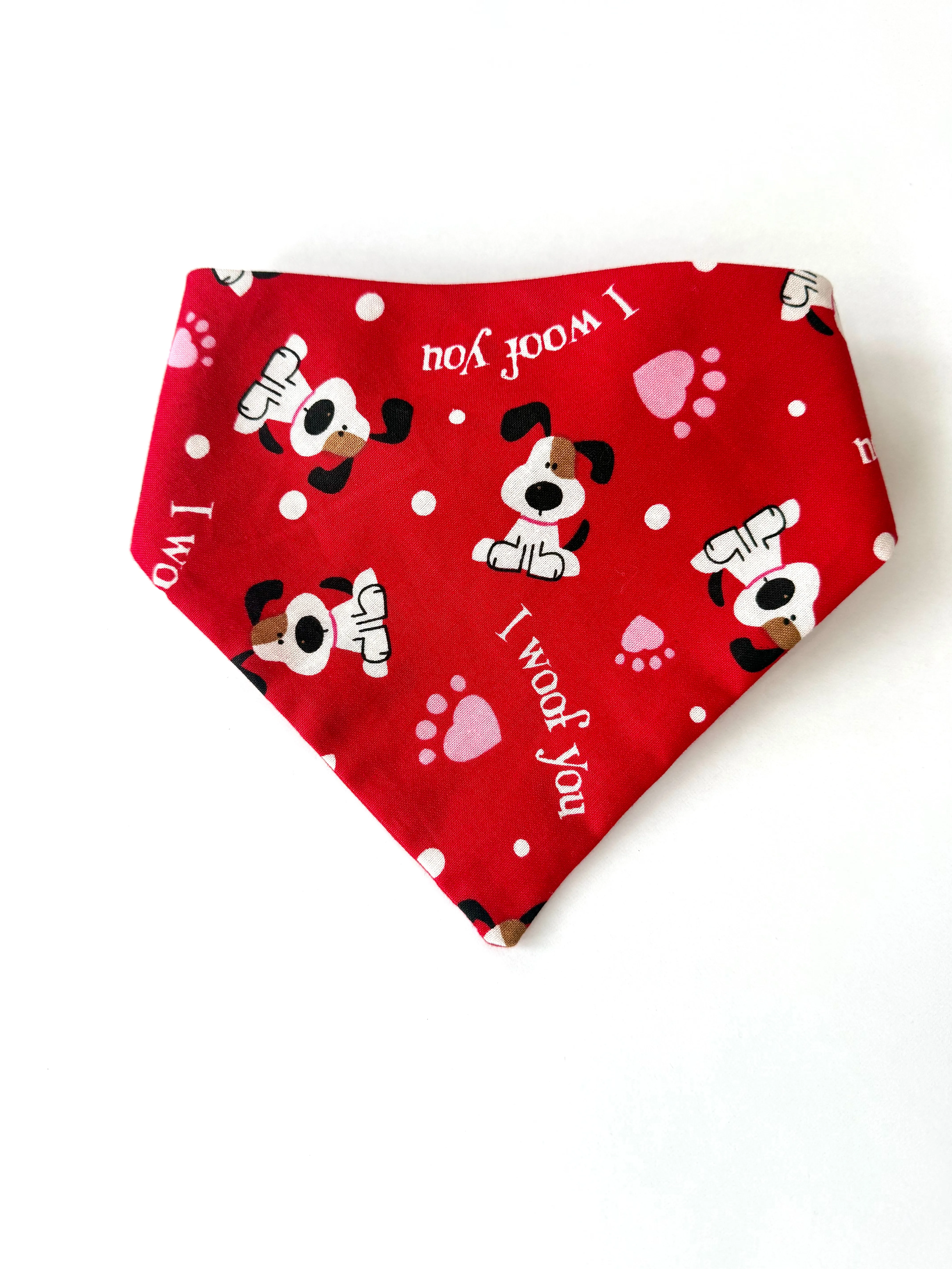 Valentine Scrunchie Dog Bandana