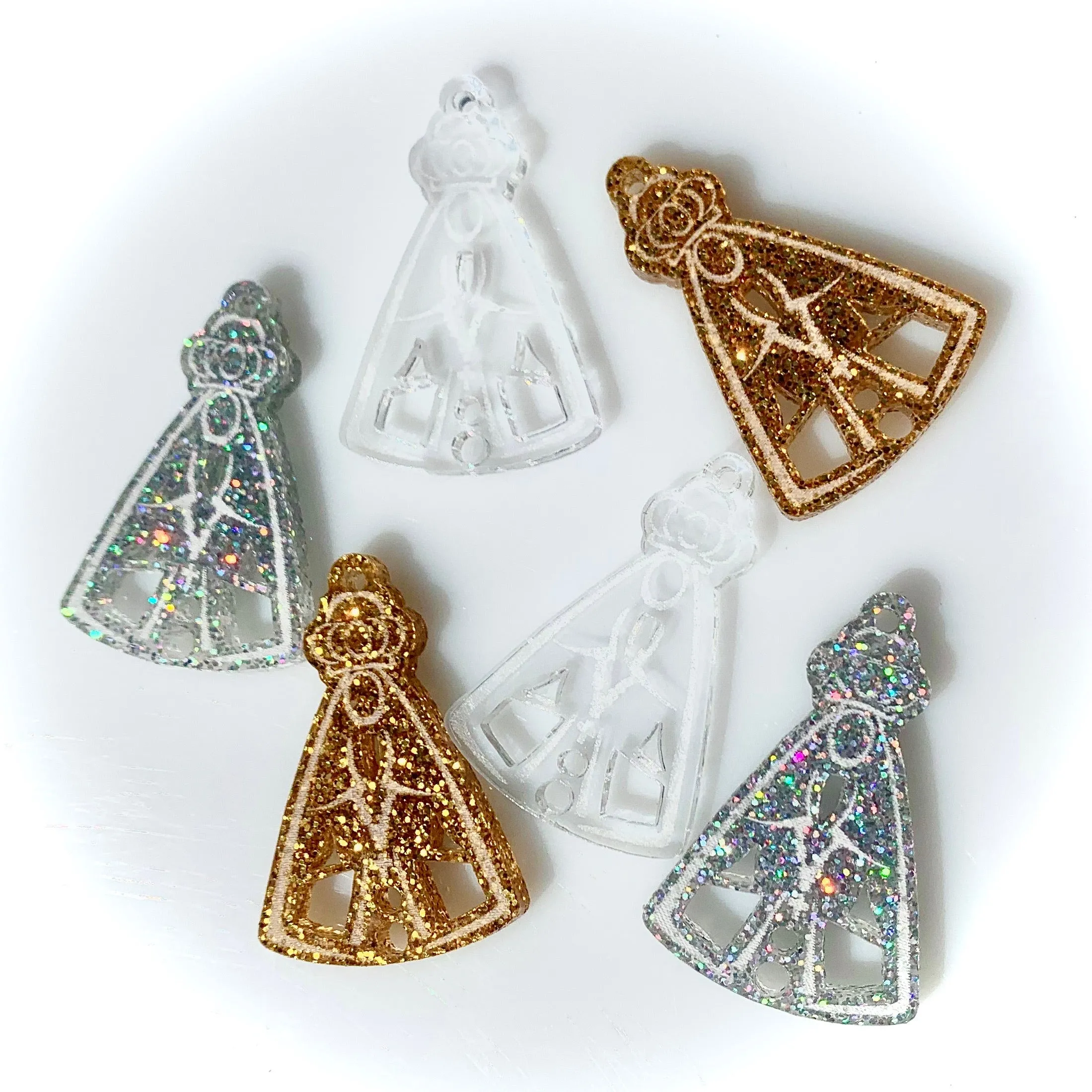 Virgin Mary Charms / Dijes Virgen María / 6 pieces - 35mm
