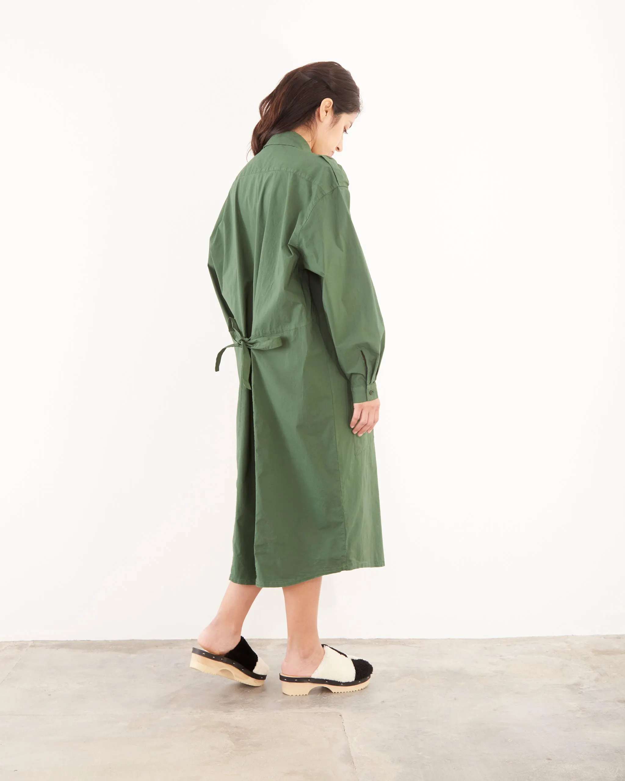 Wait Dress in Branch Green