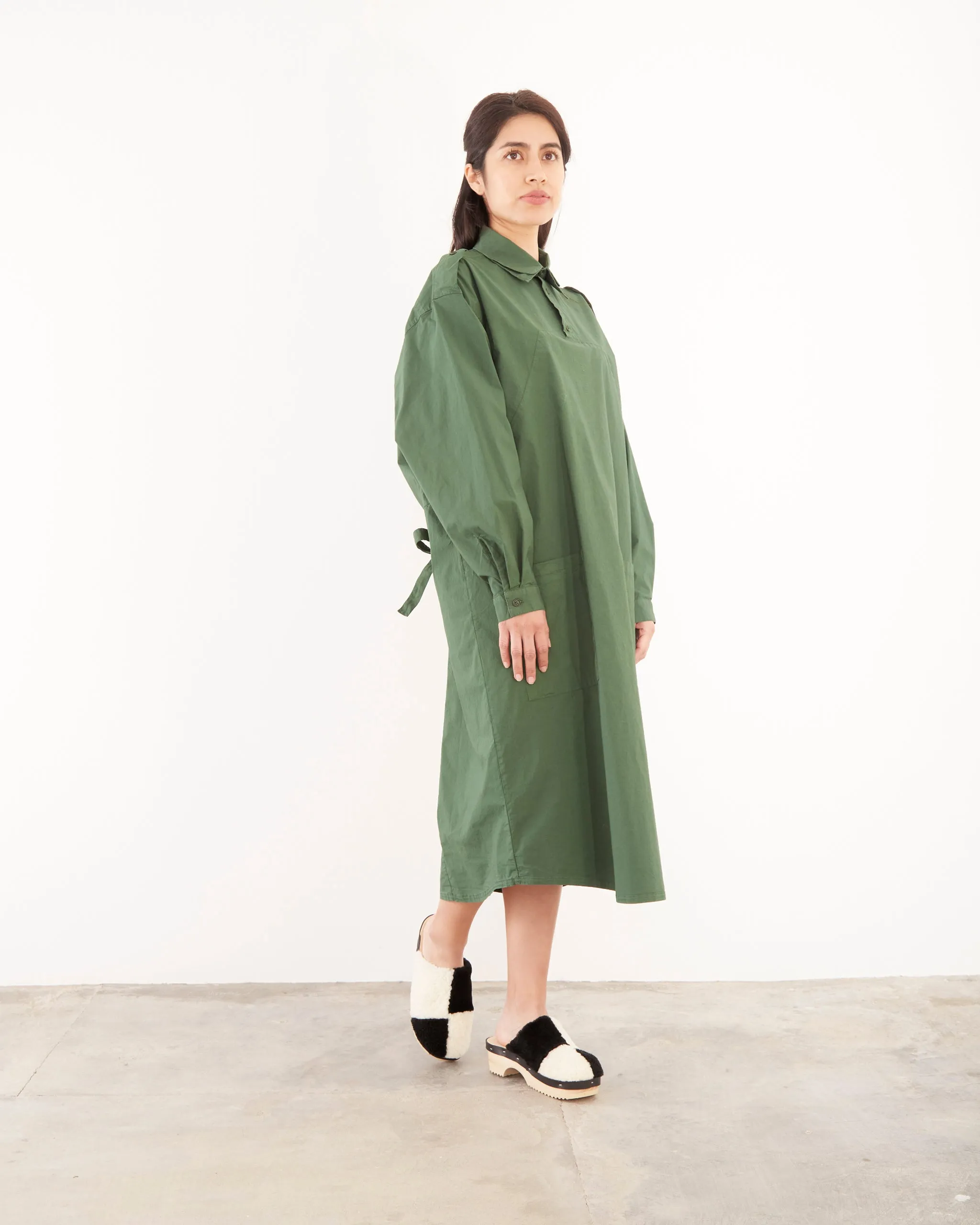 Wait Dress in Branch Green