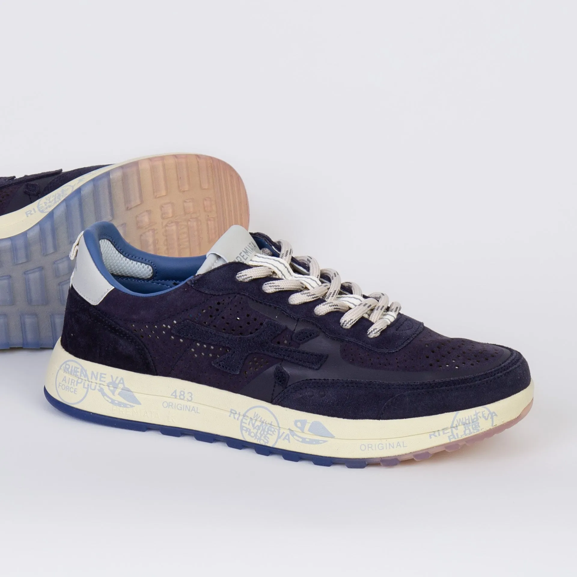 WHITE PREMIATA SNEAKERS NOUS 7222