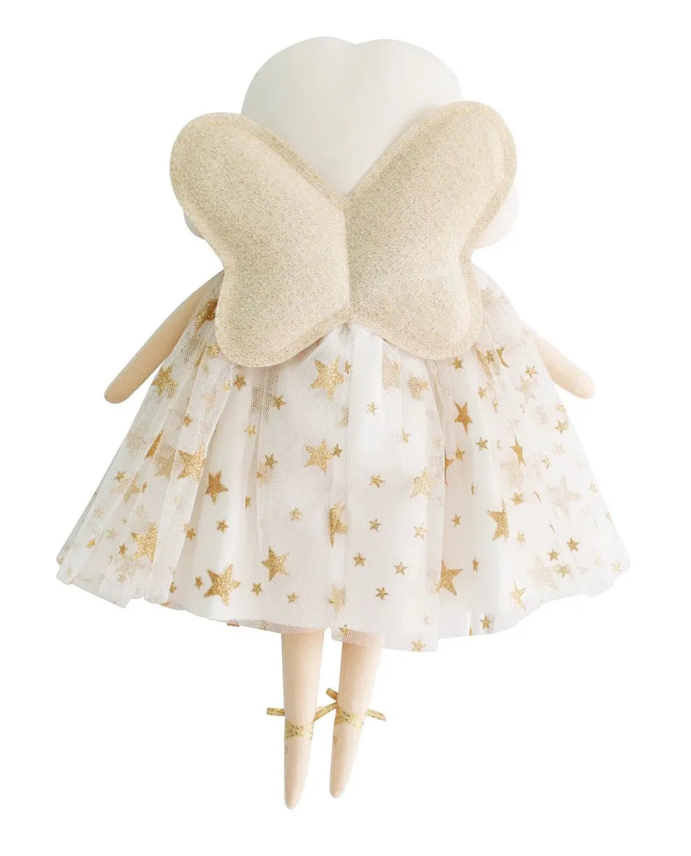 Willow Fairy Doll 38cm Ivory Gold Star