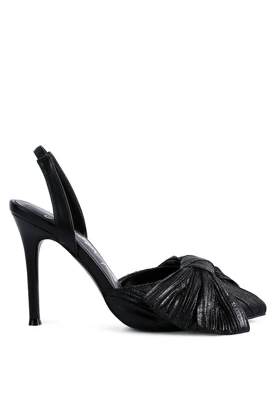 Women's Kiki High Heeled Bow Slingback Sandals