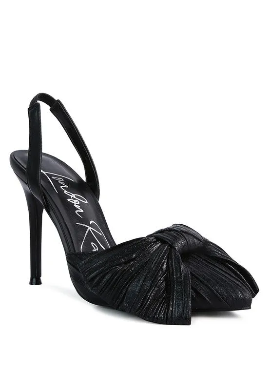 Women's Kiki High Heeled Bow Slingback Sandals