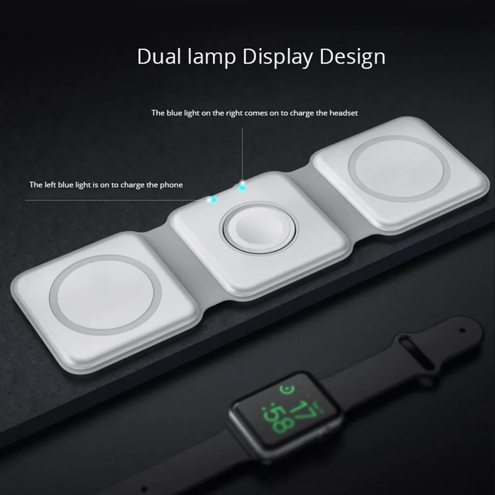 Woowooh 3 in 1 Foldable Wireless Charge Station