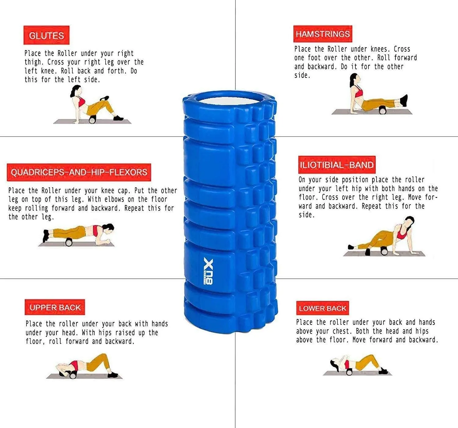 XN8 Yoga Trigger Point Fitness Foam Roller