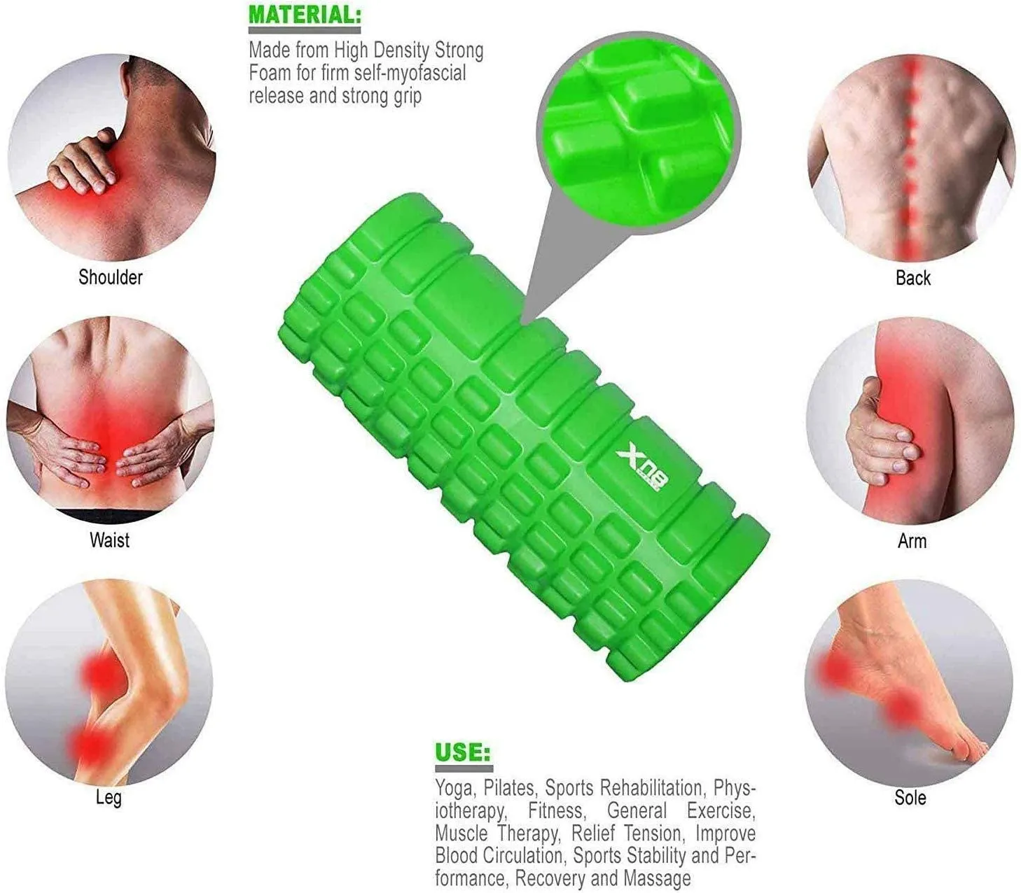 XN8 Yoga Trigger Point Fitness Foam Roller