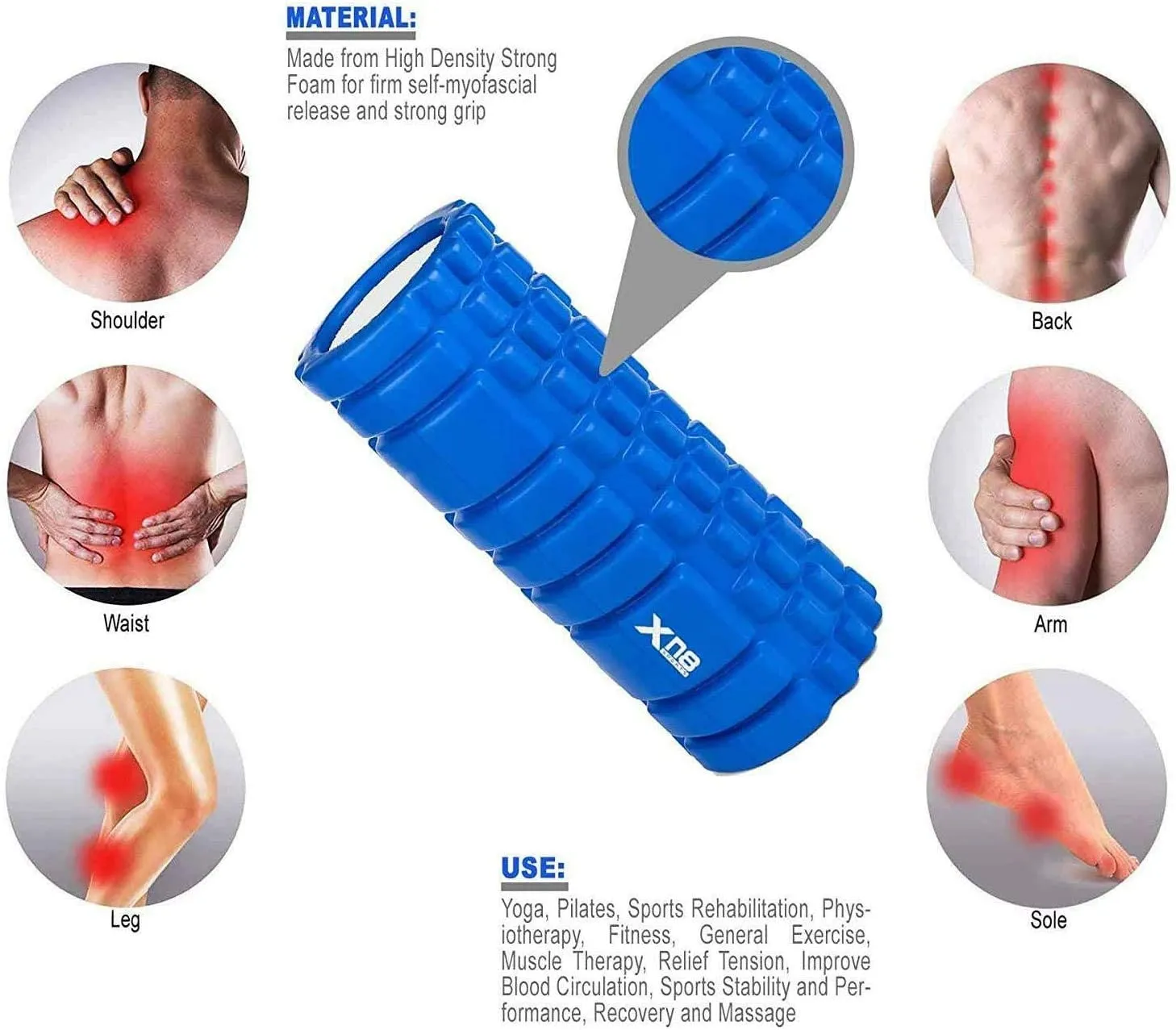 XN8 Yoga Trigger Point Fitness Foam Roller