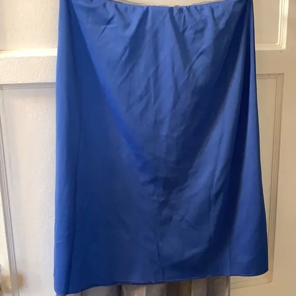 Y2K WINDSOR PURPLE LAVENDER SHEER SKIRT SZ M