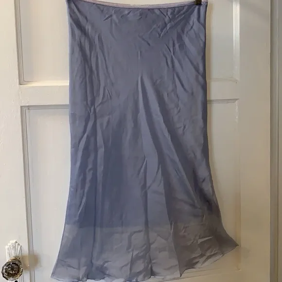 Y2K WINDSOR PURPLE LAVENDER SHEER SKIRT SZ M