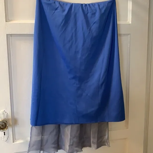 Y2K WINDSOR PURPLE LAVENDER SHEER SKIRT SZ M